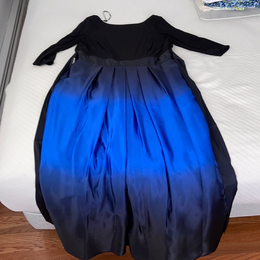 Ombré black to blue dress